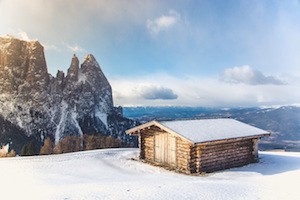 Winter Dolomiten Alpen Italien